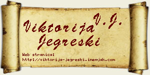 Viktorija Jegreški vizit kartica